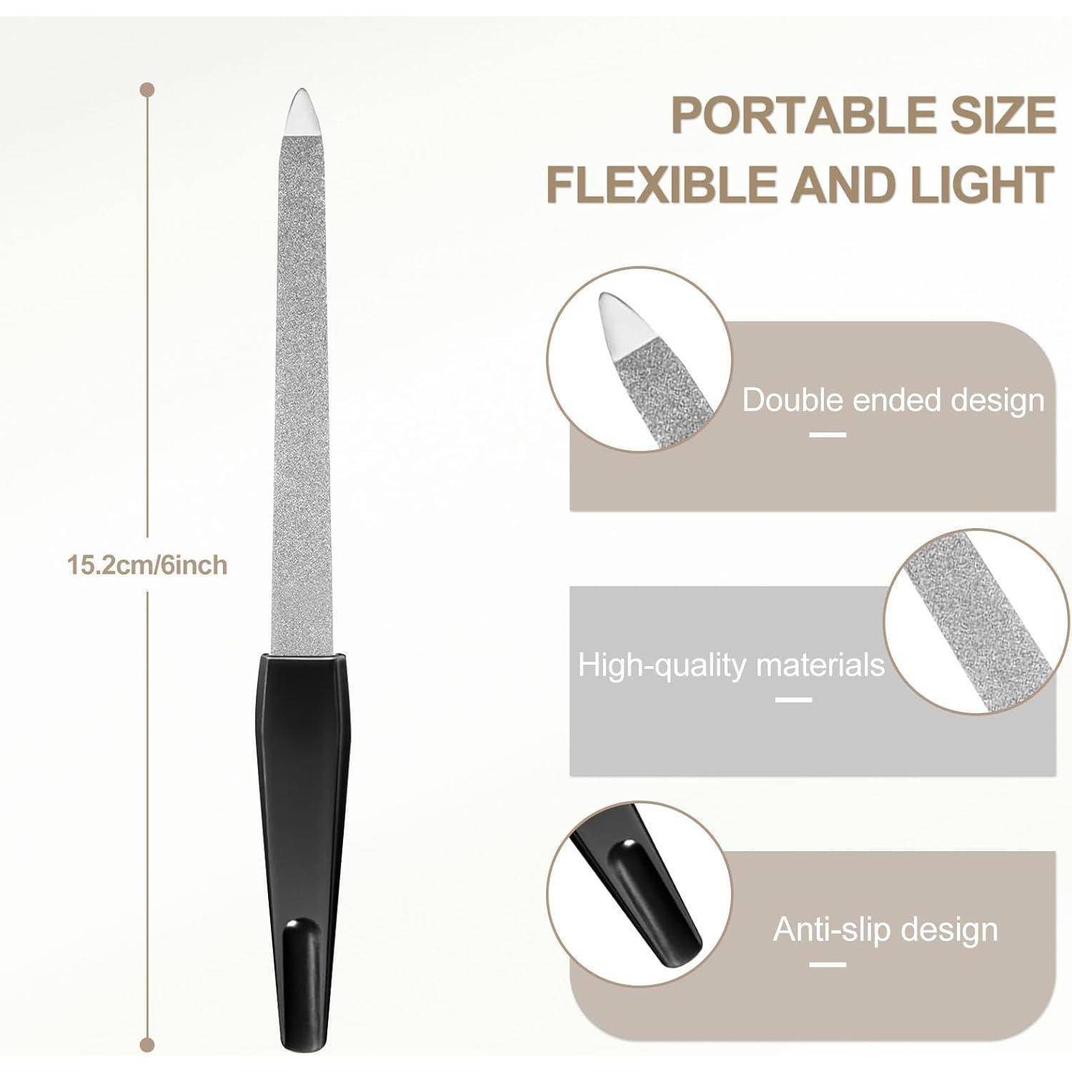 6 Stück Nagelfeile Naturnägel Maniküre Pediküre Nail File