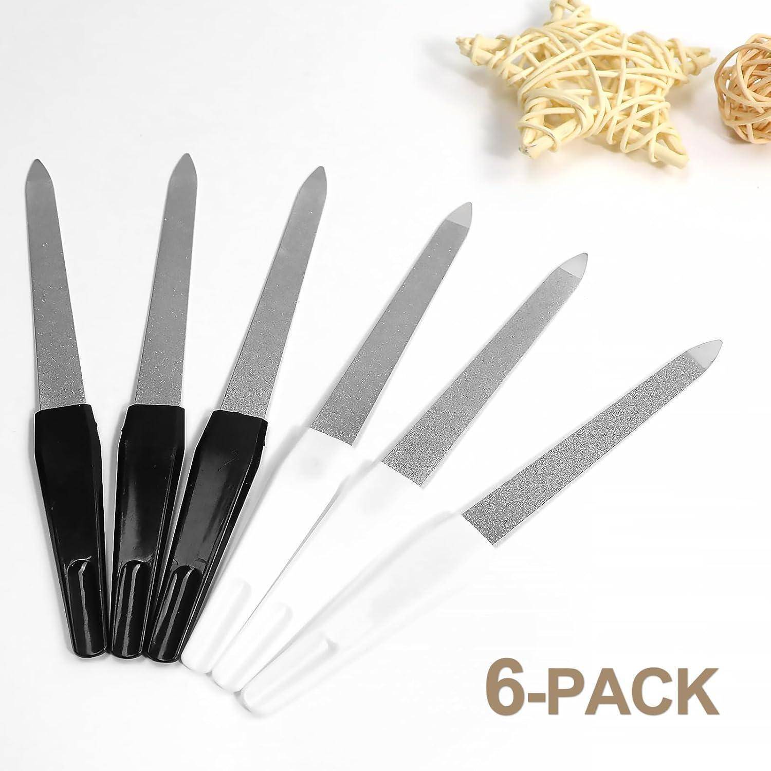 6 Stück Nagelfeile Naturnägel Maniküre Pediküre Nail File