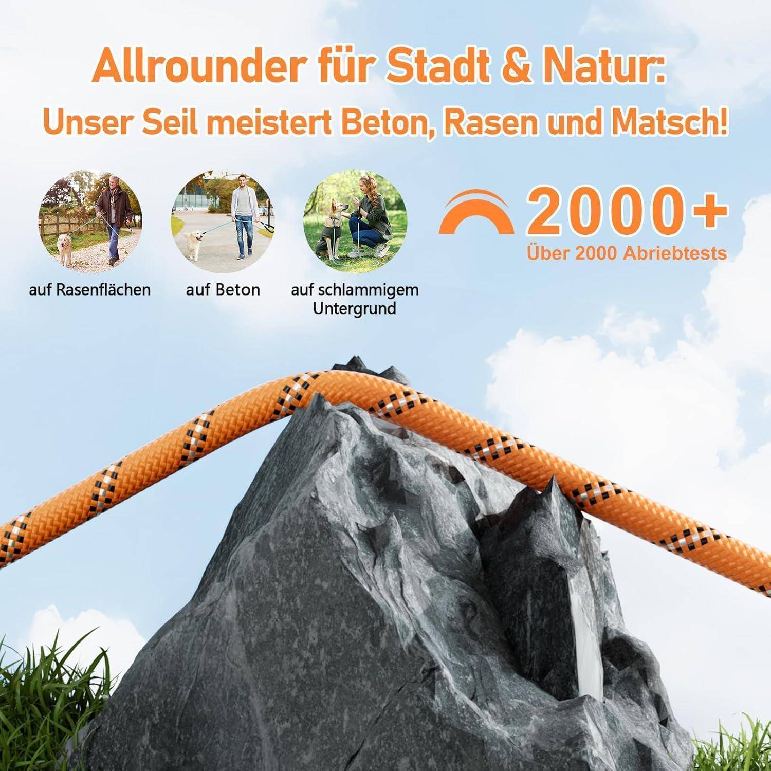 Allrounder für Stadt & Natur: Unser Seil meistert Beton, Rasen und Matsch! Über 2000 Abriebstests.