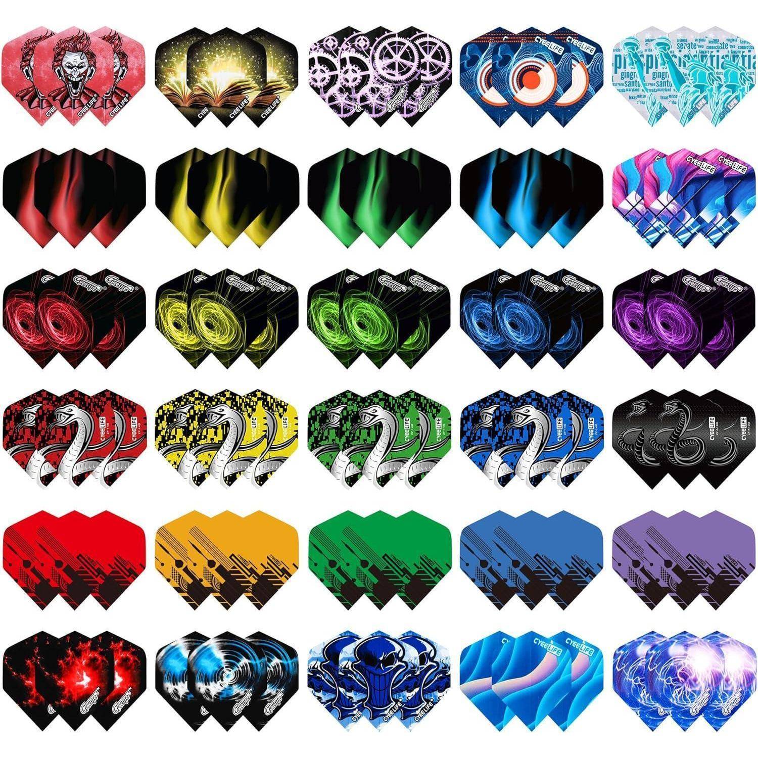 Dart Flights 90x PET Standard Zubehör für Soft & Steel Tip Darts