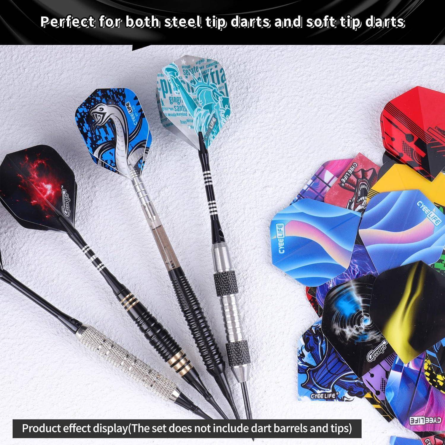 Dart Flights 90x PET Standard Zubehör für Soft & Steel Tip Darts