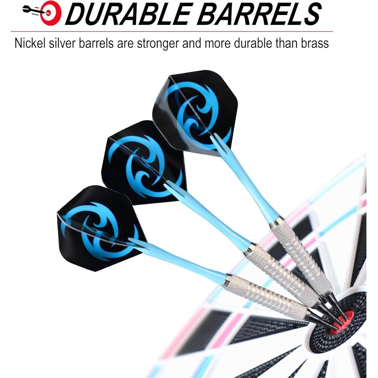 Softdartpfeile Set 16g mit PVC Schäften und Zubehör