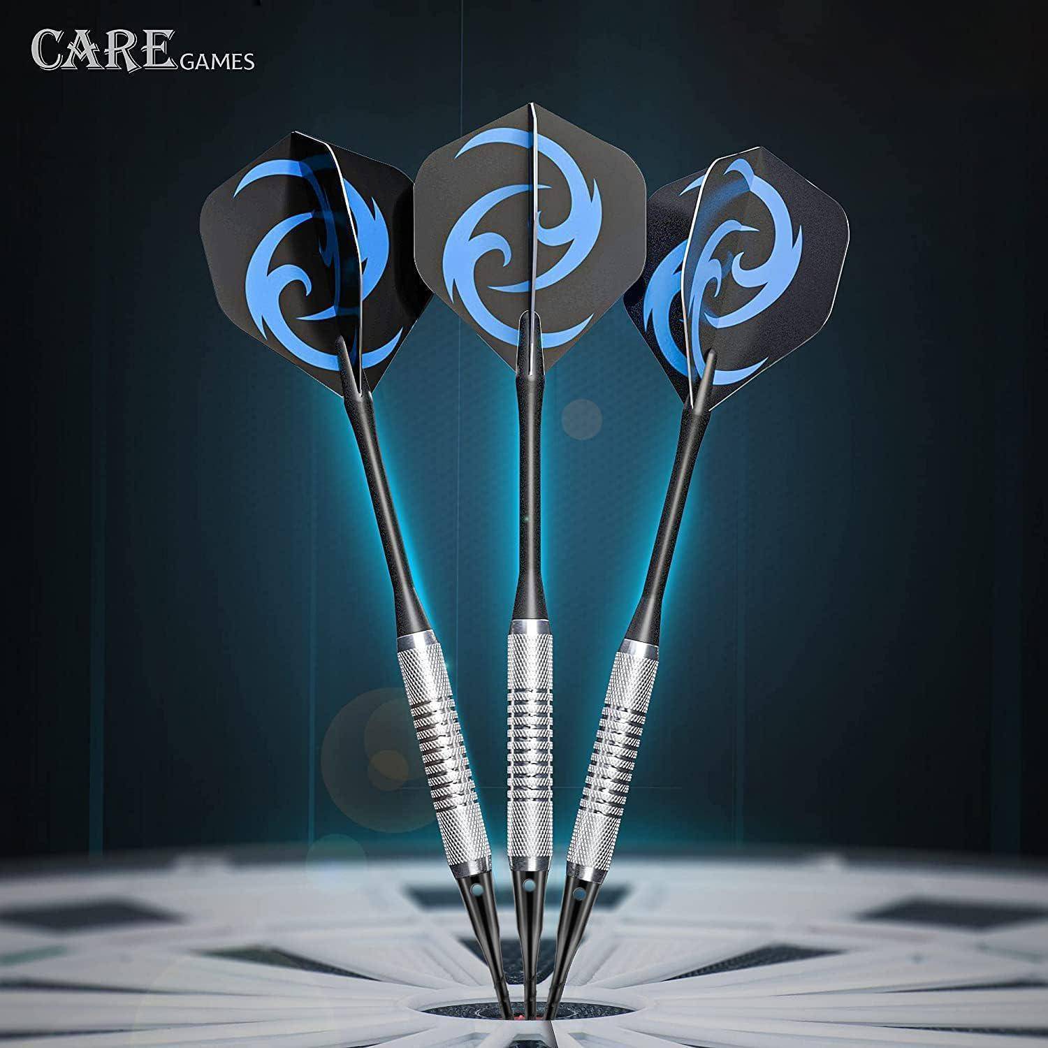 Softdartpfeile Set 16g mit PVC Schäften und Zubehör