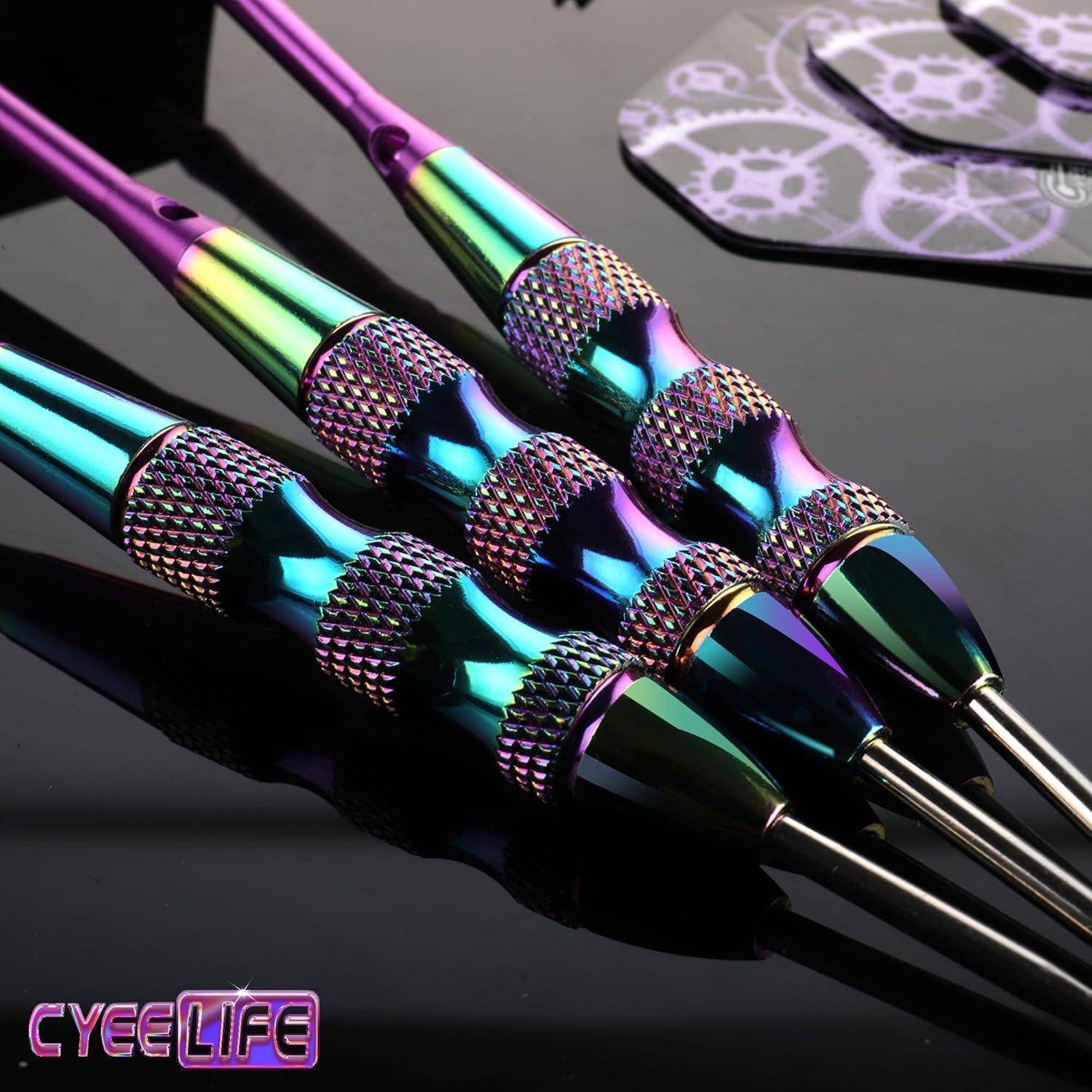Dartpfeile Metallspitze 22g Profi Steeldarts Aluminium Schaft Flights