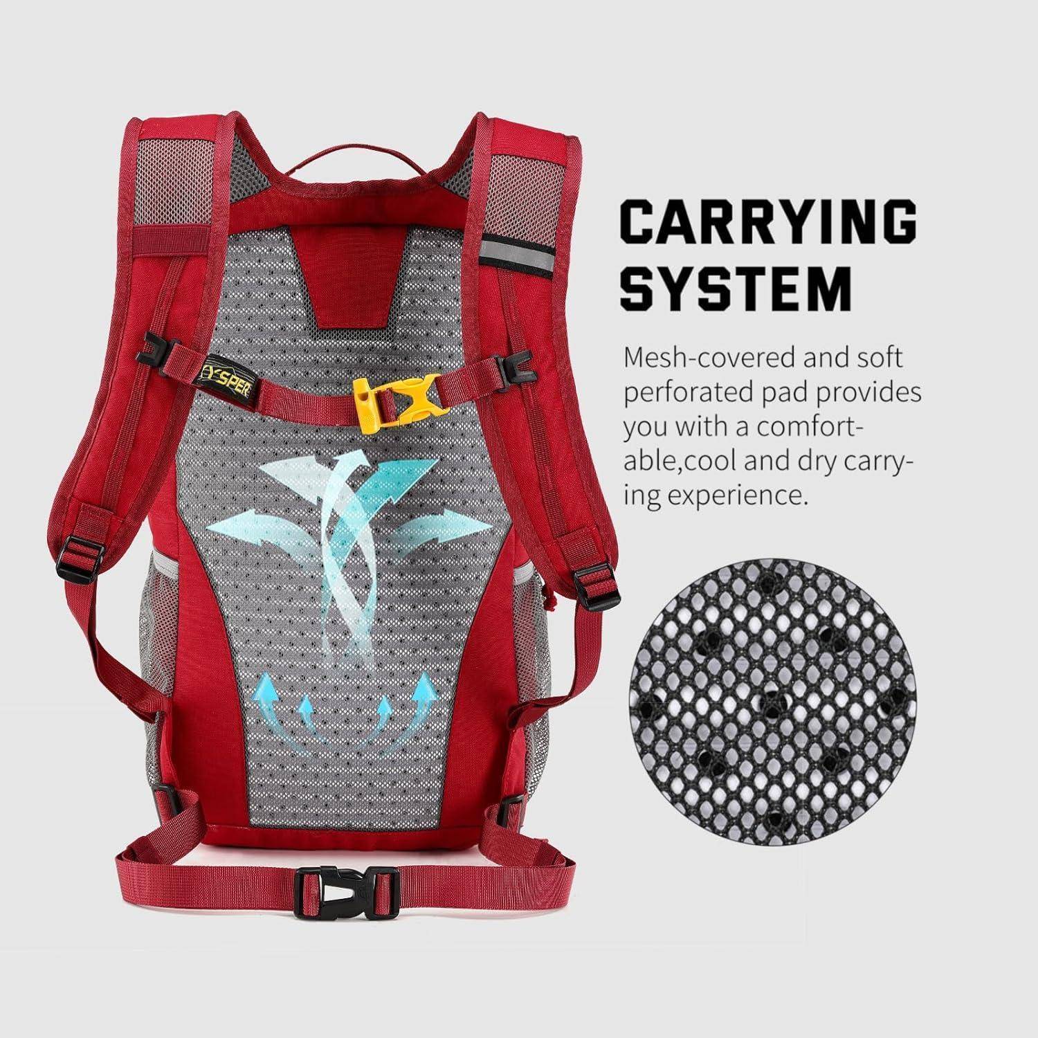 Wanderrucksack 20L Leicht atmungsaktiv 3D Air Mesh Polyester Outdoor