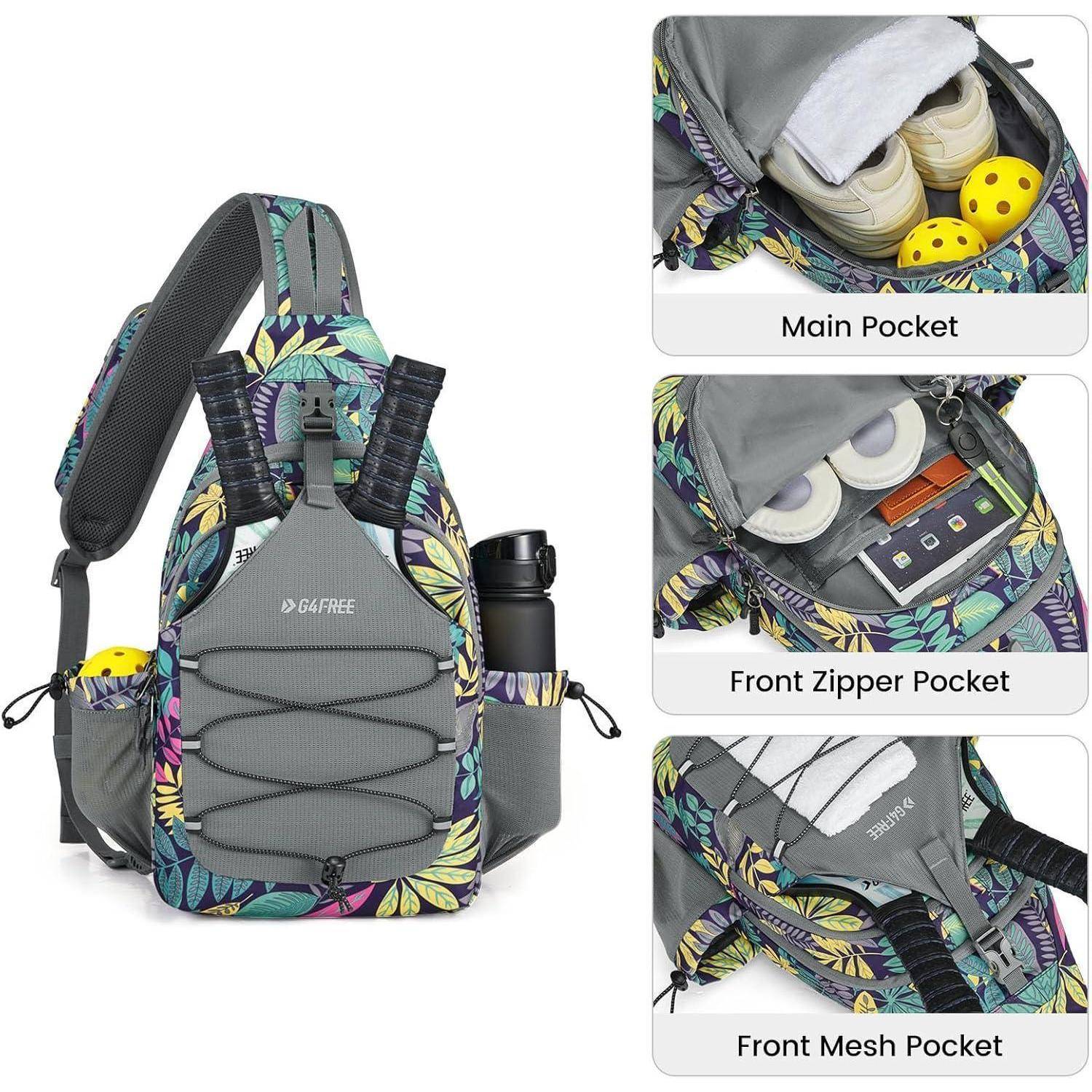 Sport-Schultertaschen Pickleballtasche Brusttasche Schlägertasche