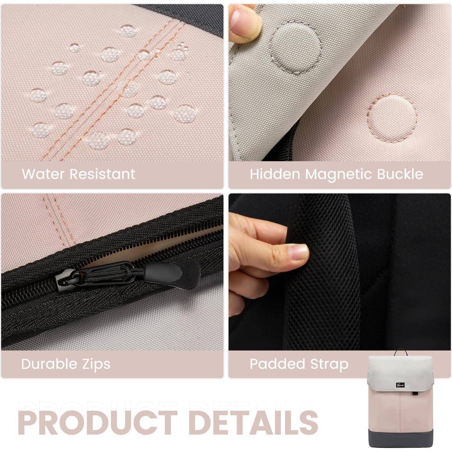 Rucksack-Merkmale: Wasserabweisendes Gewebe, versteckte magnetische Schnalle, strapazierfähige Reißverschlüsse, gepolsterter Gurt. Produktdetails in den Bildern dargestellt.