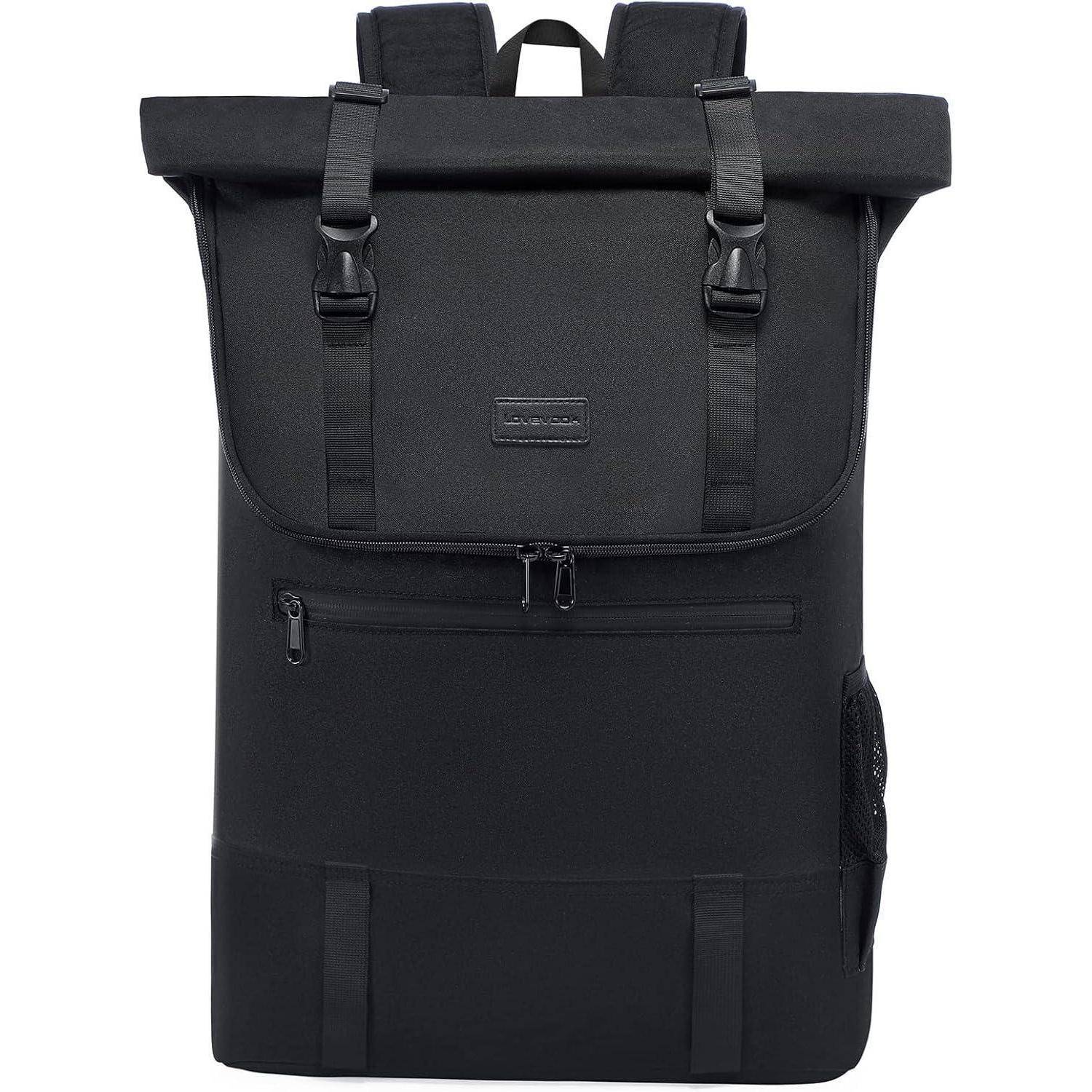 Rolltop Rucksack 15,6 Zoll Laptop Wasserdicht Uni Travel Business