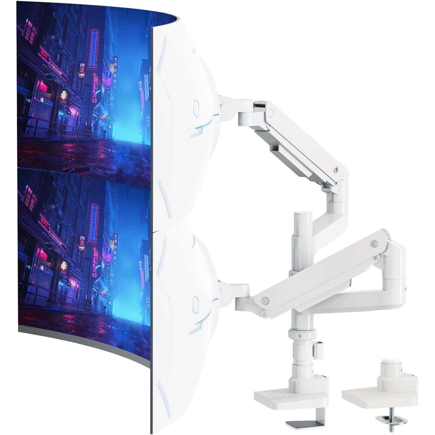 Monitor Halterung 2 Monitore 17-49 Zoll Gasfeder Dual Tischhalterung