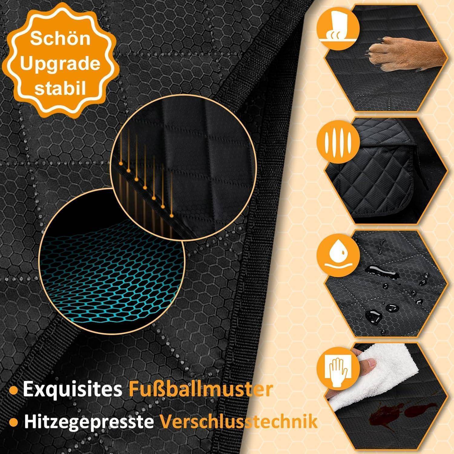 Hundedecke Rücksitz Wasserdicht Rutsch Kratzfeste Auto Rückbank Schutz