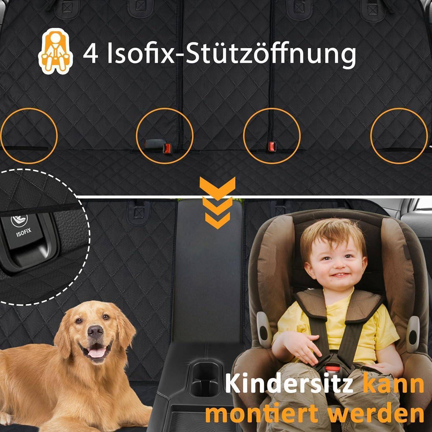 Hundedecke Rücksitz Wasserdicht Rutsch Kratzfeste Auto Rückbank Schutz