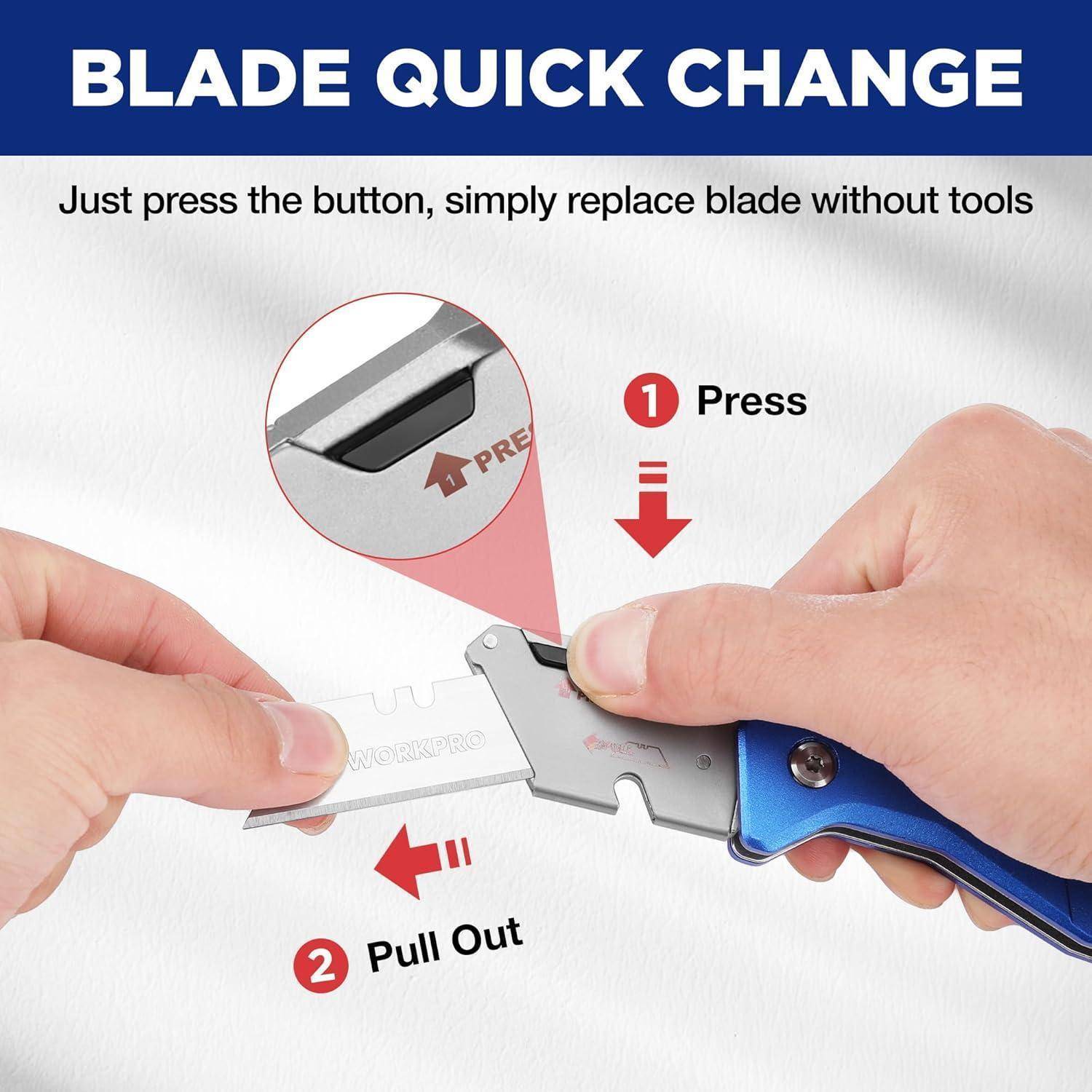 Klappmesser Aluminium Cuttermesser Universalmesser Slip Lock 10