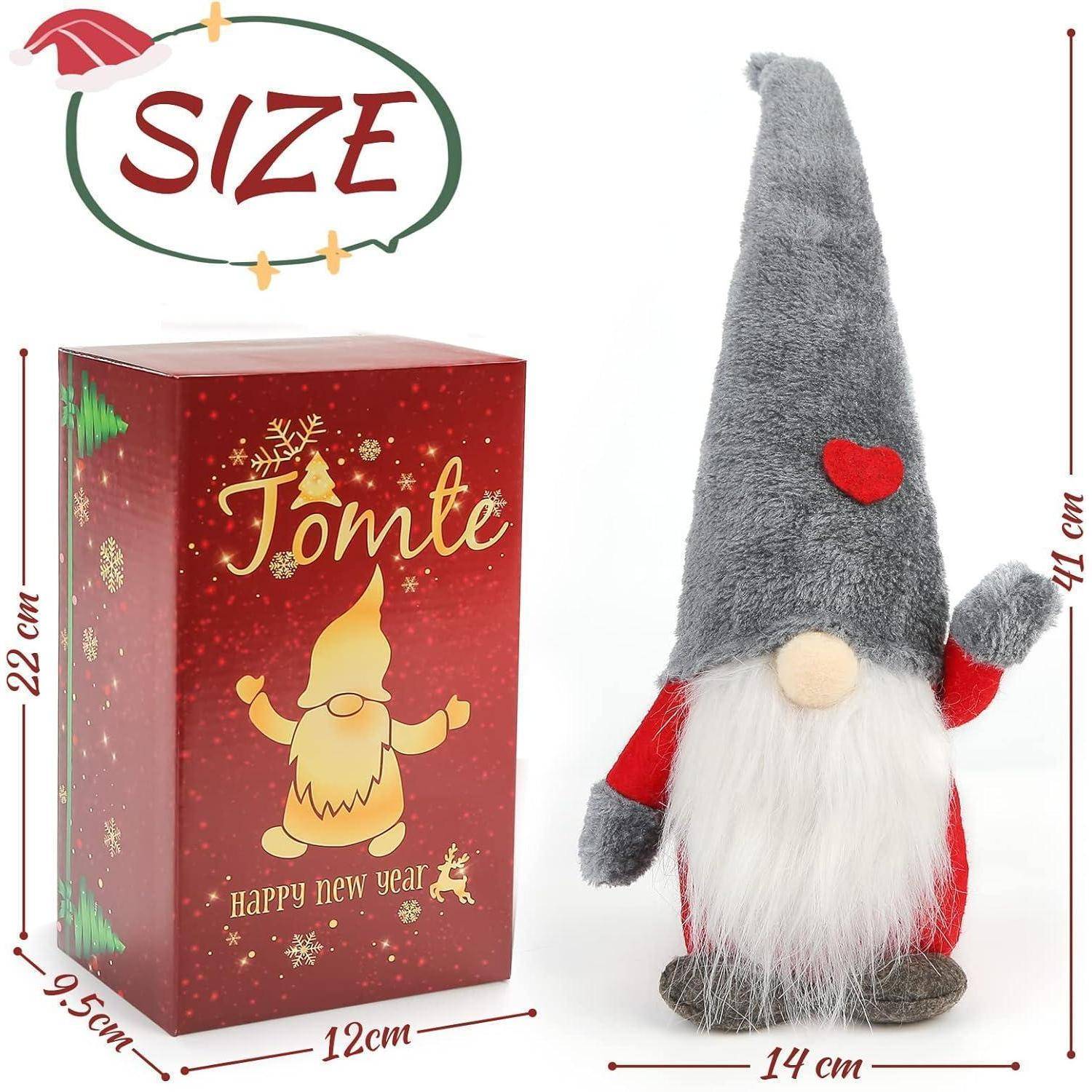Weihnachten Deko Wichtel Groß 41cm Schwedischer Weihnachtsmann Tomte