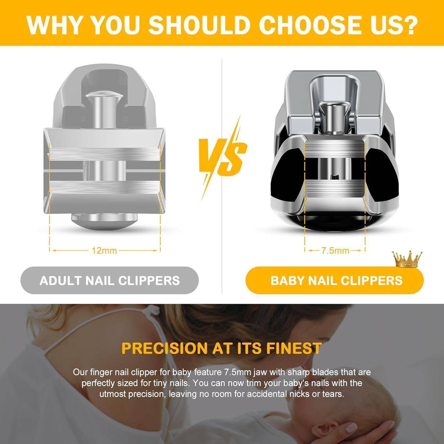 Safe Kids Nagelknipser 0,5 cm Kiefer Trimmer für Baby
