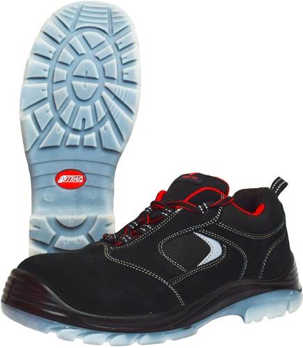 AS Arbeitsschutz GmbH Sicherheitsschuh EASY STEP Gr.40 W.11 schwarz S1P SRC EN20345 Leder NITRAS 7310-40