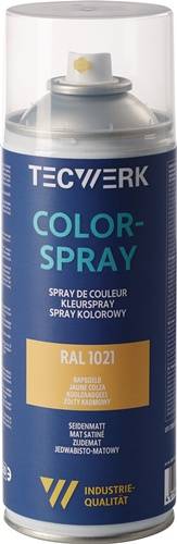 Eine Farbspraydose mit der Bezeichnung 'Color-Spray' und dem Code 'RAL 1021'.