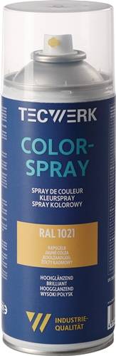 Colorspray RAL 1021' Sprühdose, blau und gelb, zum Färben oder Lackieren