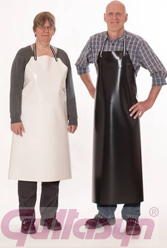 Elbe-Werkstätten GmbH PVC Säureschürze Guttasyn® MR5 L.ca.120xB.ca.90mm schwarz GUTTASYN 090-125 MR 5/12 s