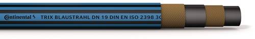 Ein blau-schwarzes Objekt mit dem Text 