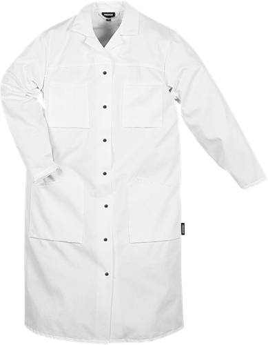 Fristads Baumwoll-Mantel Damen 163 P92 - Weiß/M2M 100465-900-M2M