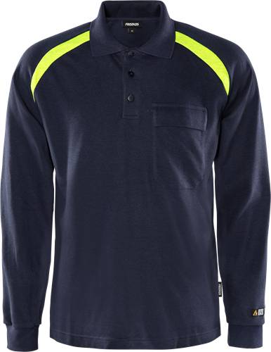 Fristads Flamestat Poloshirt Langarm 784 PFLA - Marineblau/4XL 100472-540-4XL