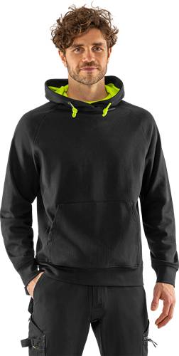 Fristads Stretch-Sweatshirt mit Kapuze 7870 GKC - Schwarz/S 300904-940-S