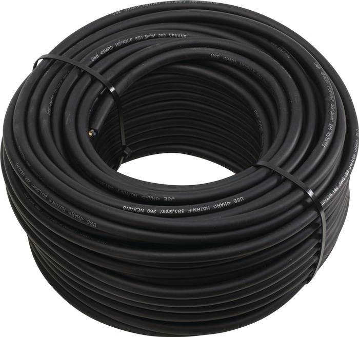 Weingärtner Kabel GmbH Gummileitung 230 V 3x1,5mm² 50m H07RN-F schwarz WEINGÄRTNER 11004