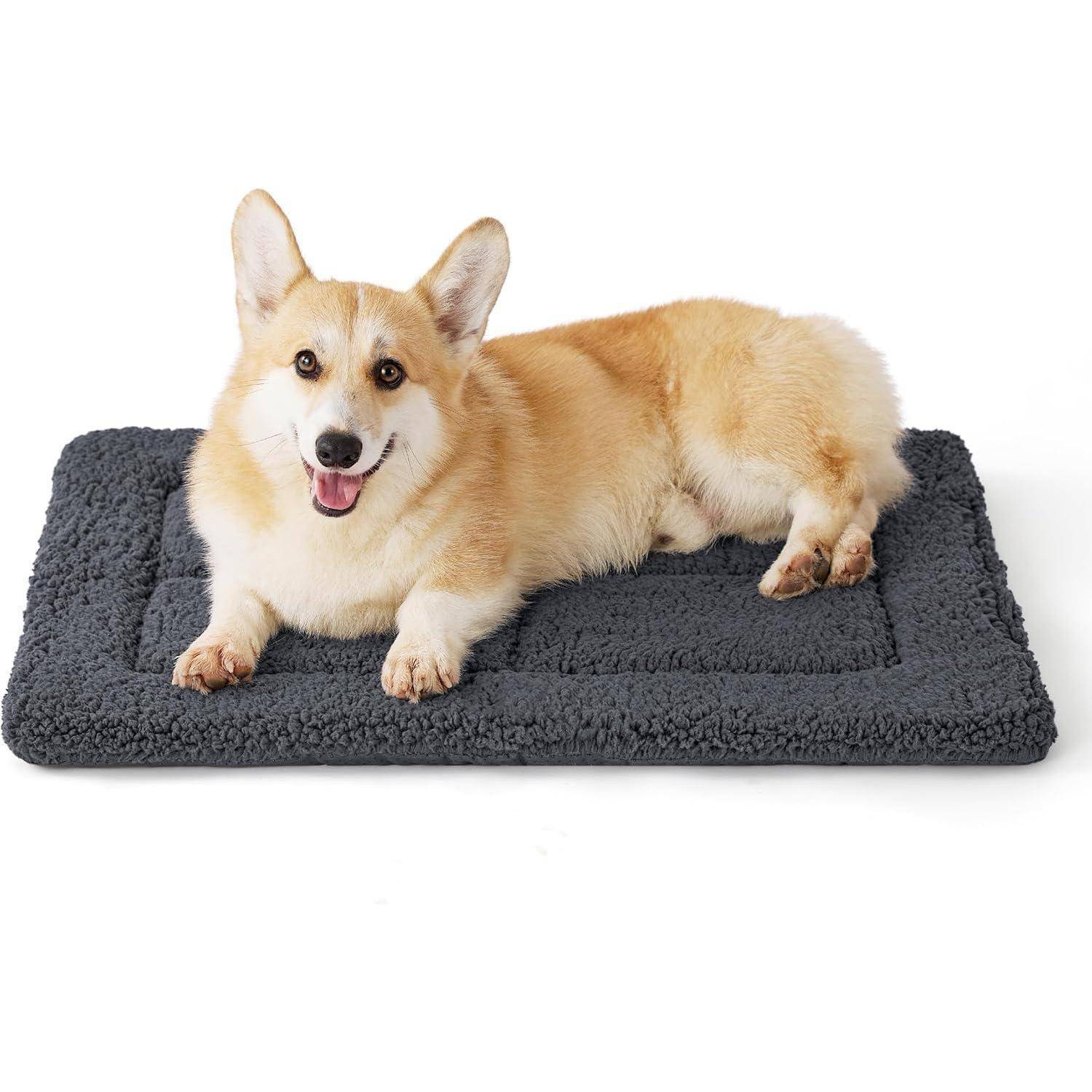 Hundematte Waschbar Mittelgroß Schaumstoff 74 x 46 cm Dunkelgrau