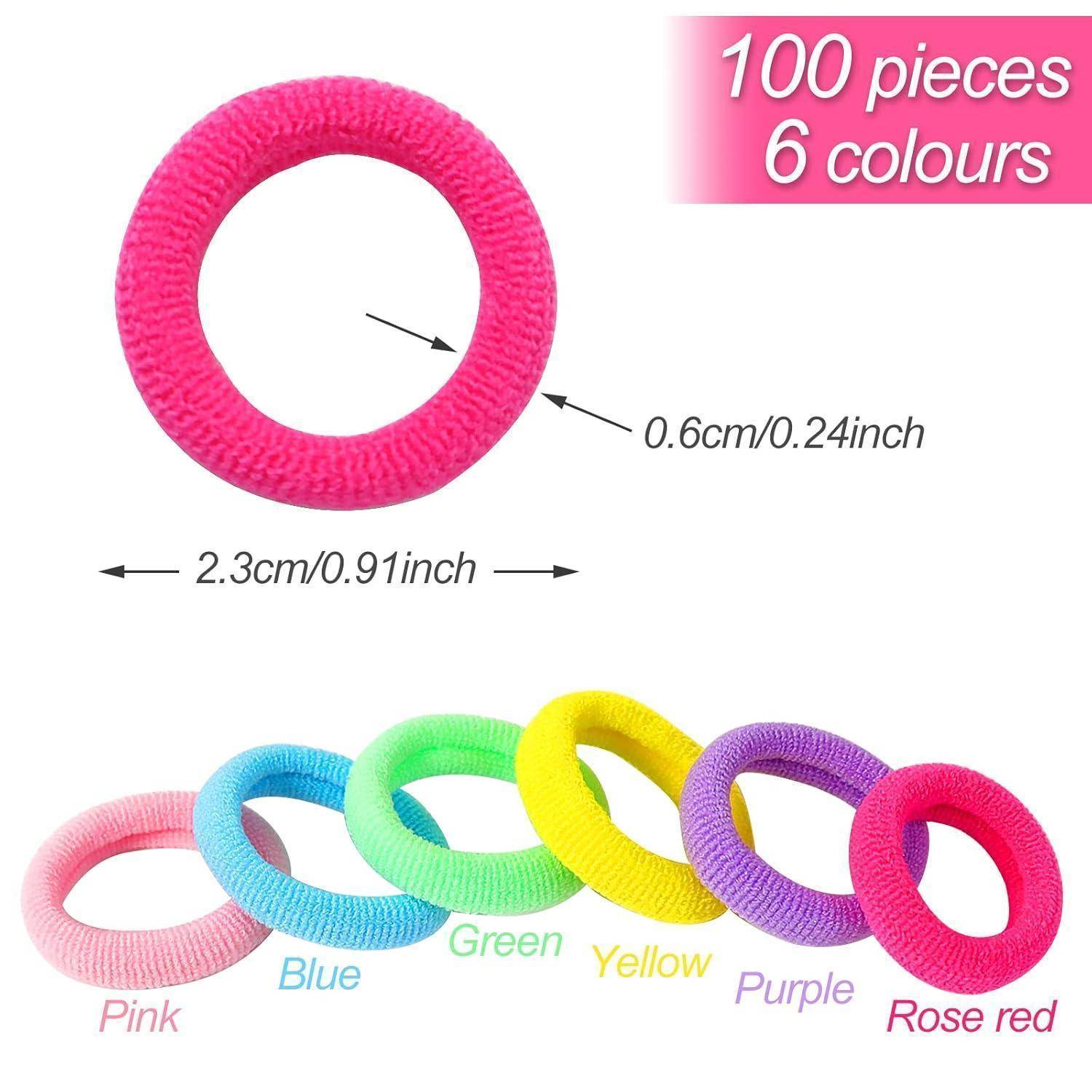 100 Stück Haargummis Mädchen Mini Nahtlose Elastische Baby Haarbänder