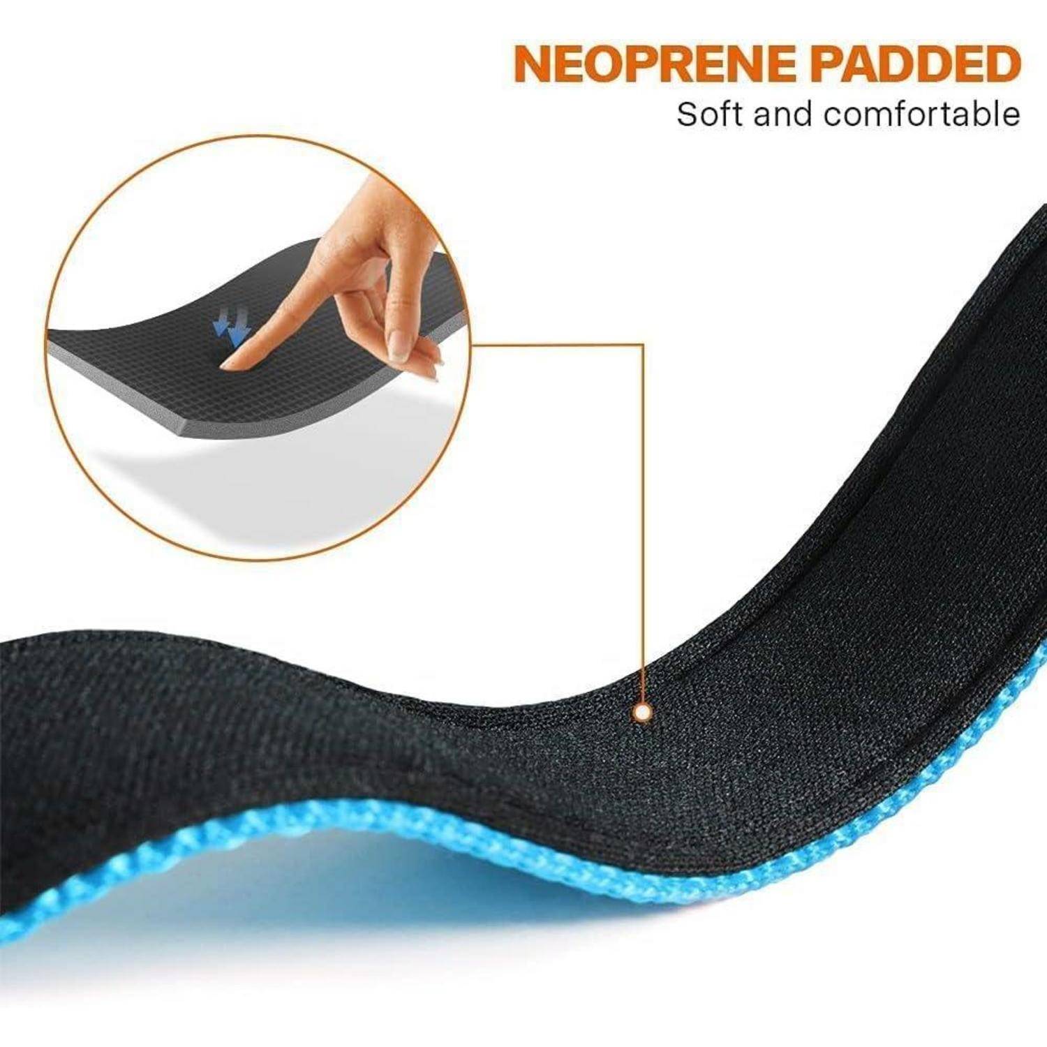 Hundehalsband Neopren Nylon Verstellbar XL (45-70cm) Himmelblau