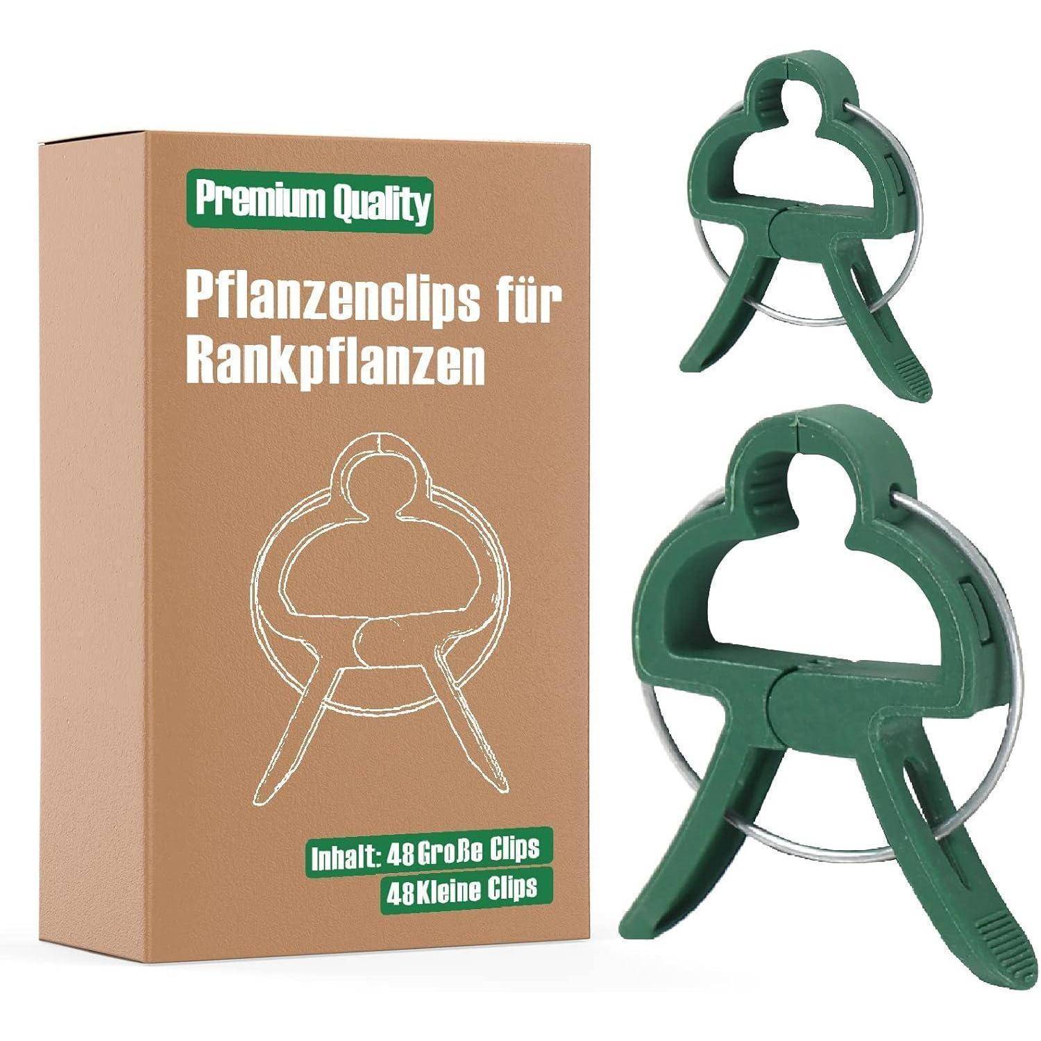 96 Stück Pflanzenclips für Tomaten Gurken Rosen Rankpflanzen Stabil