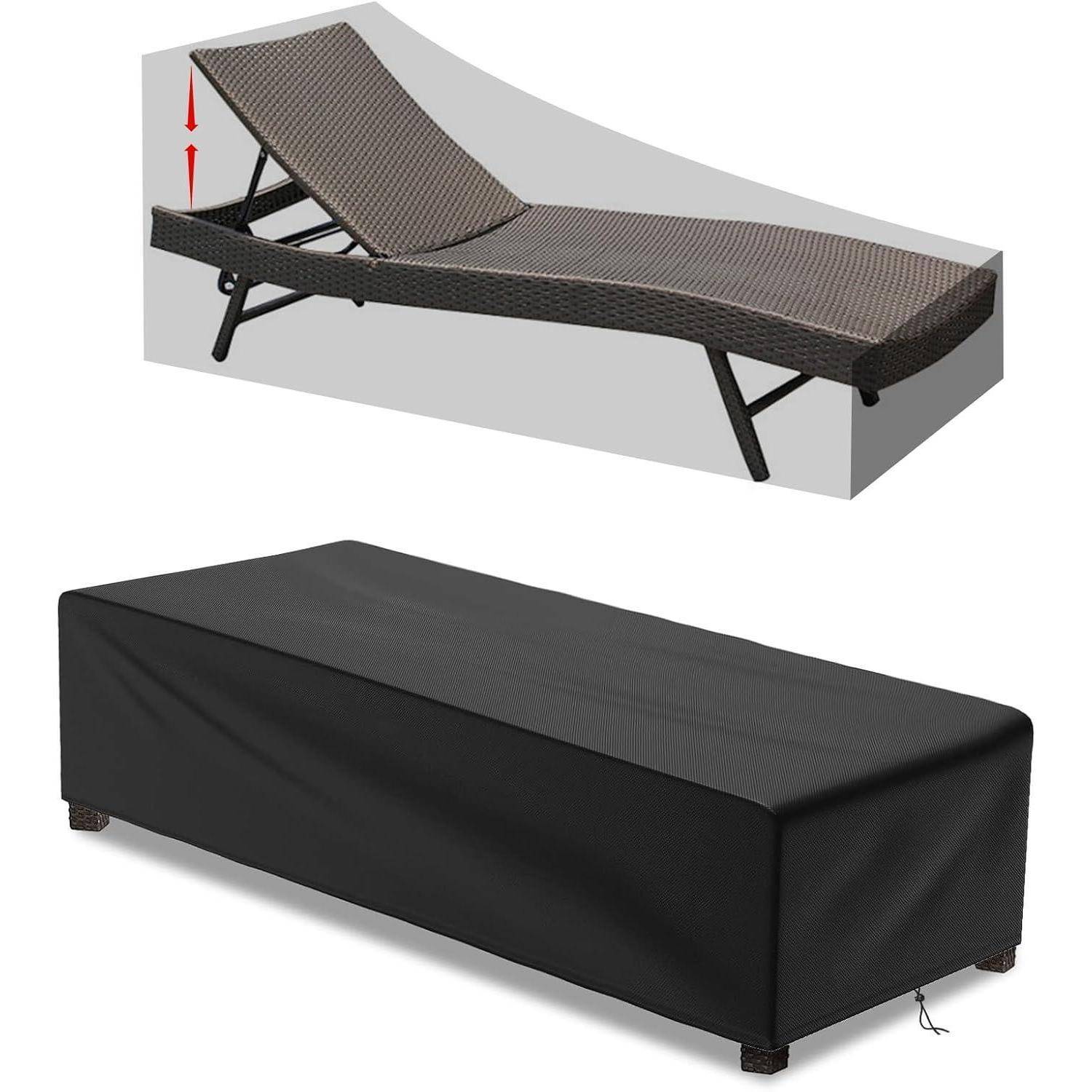 Gartenliege Abdeckung 200 x 68 x 30cm