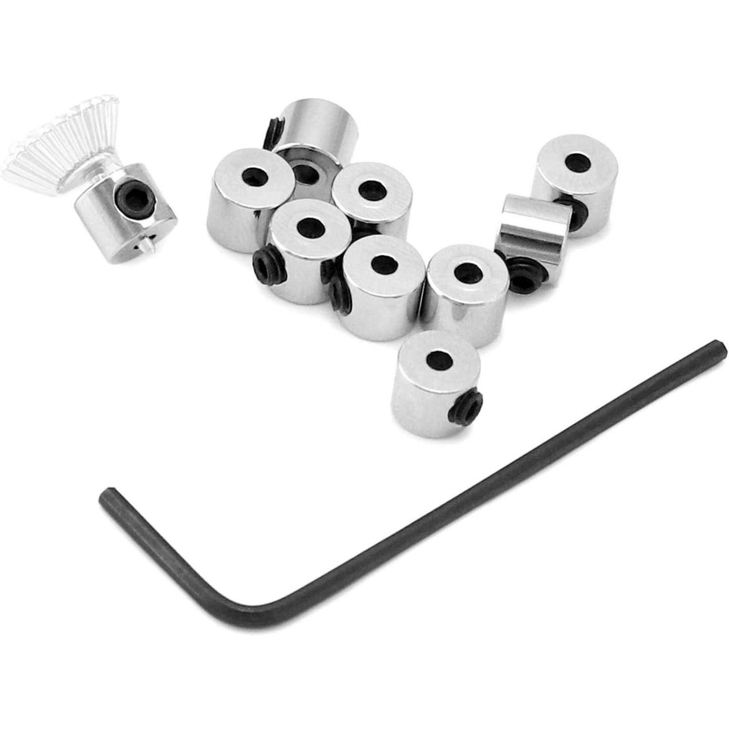 60 Stück Pin Keeper Anstecker Schraubenschlüssel Set 6x5 mm