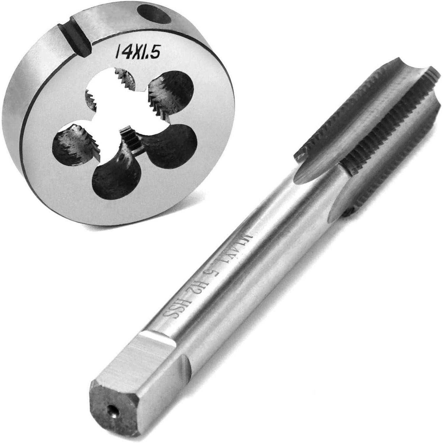 Gewindebohrer und Schneideisen Set M14x1.5mm für legierten Stahl