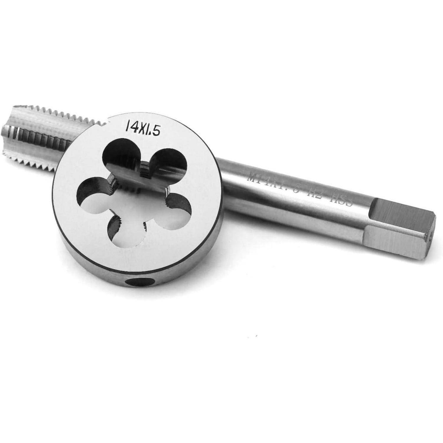 Gewindebohrer und Schneideisen Set M14x1.5mm für legierten Stahl