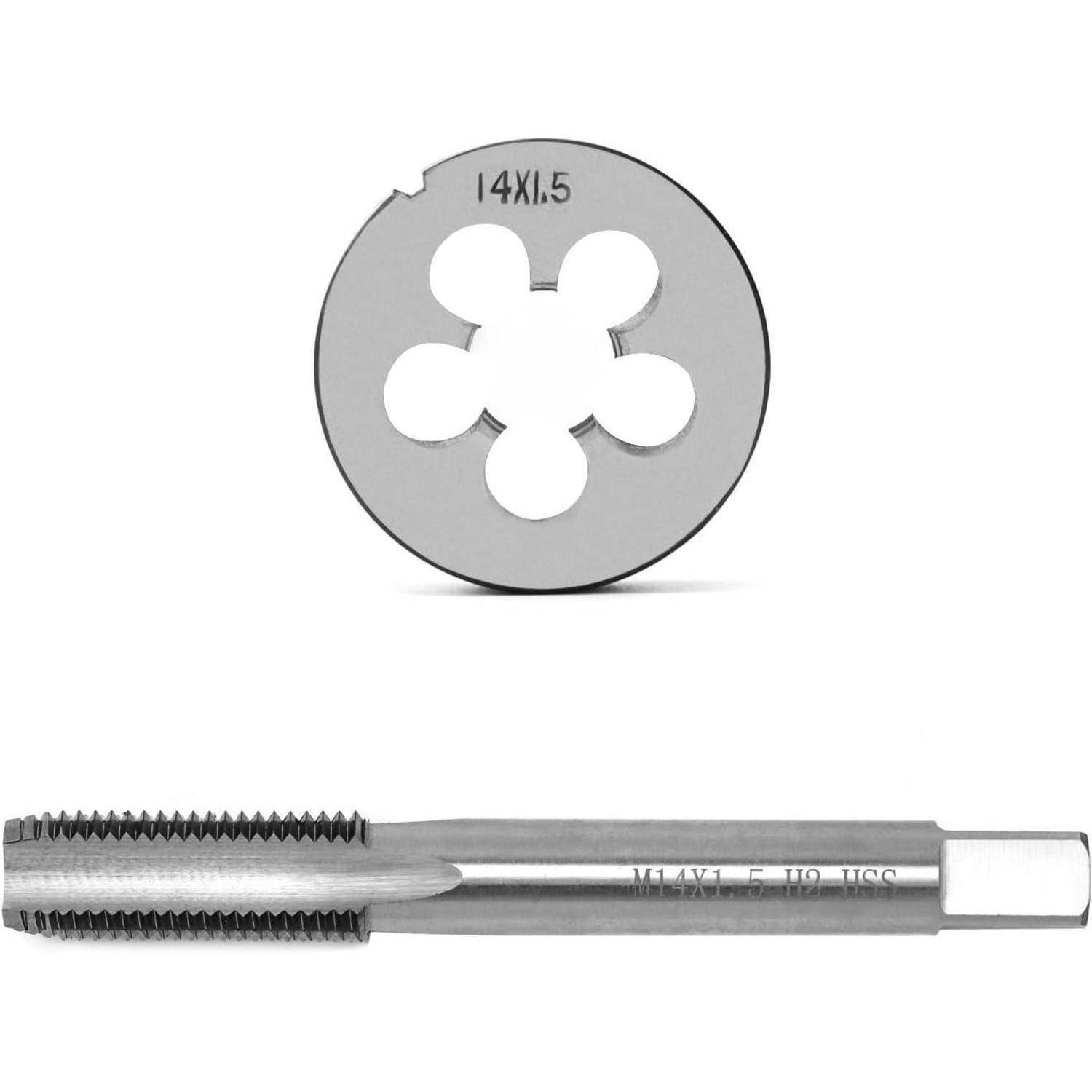 Gewindebohrer und Schneideisen Set M14x1.5mm für legierten Stahl