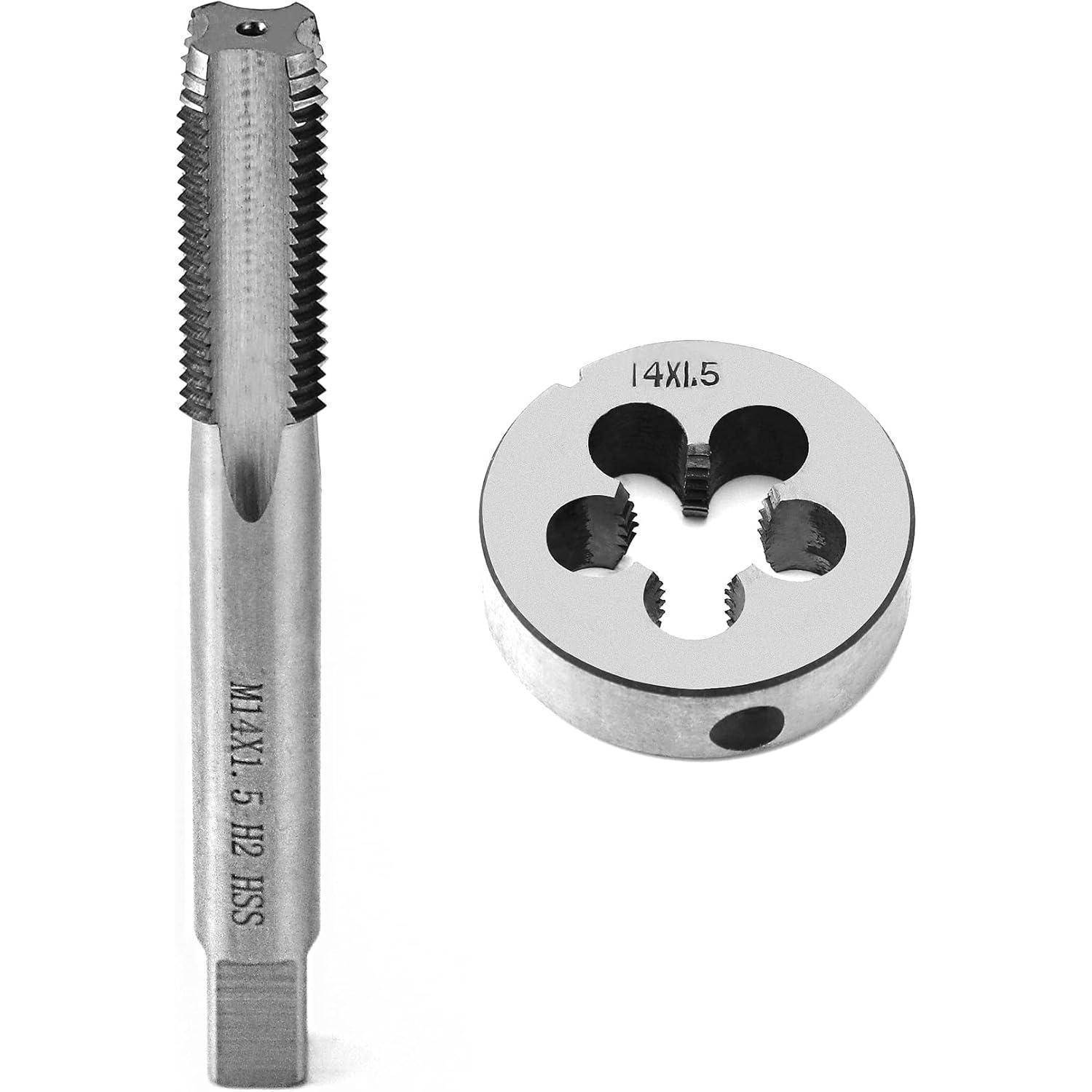 Gewindebohrer und Schneideisen Set M14x1.5mm für legierten Stahl