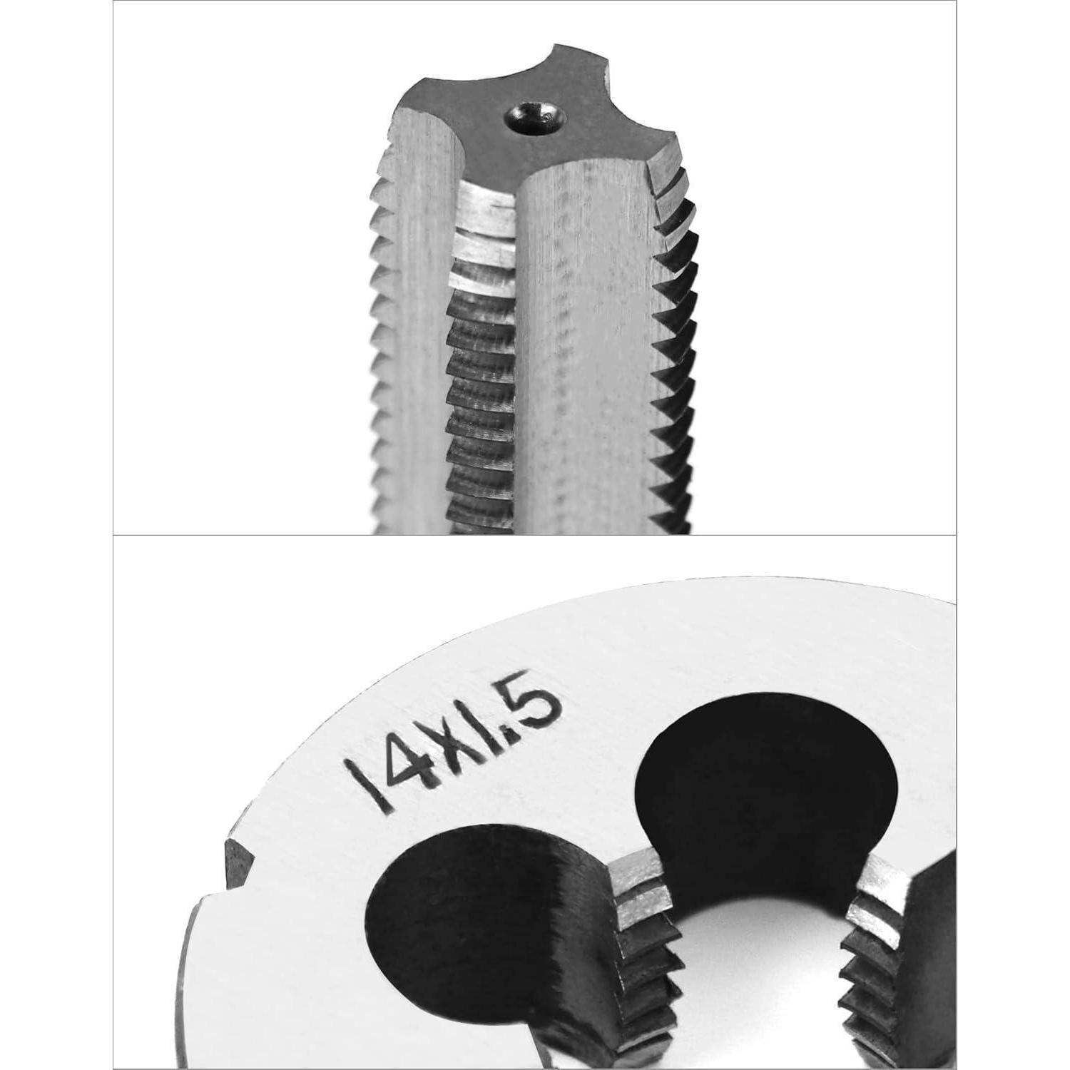 Gewindebohrer und Schneideisen Set M14x1.5mm für legierten Stahl