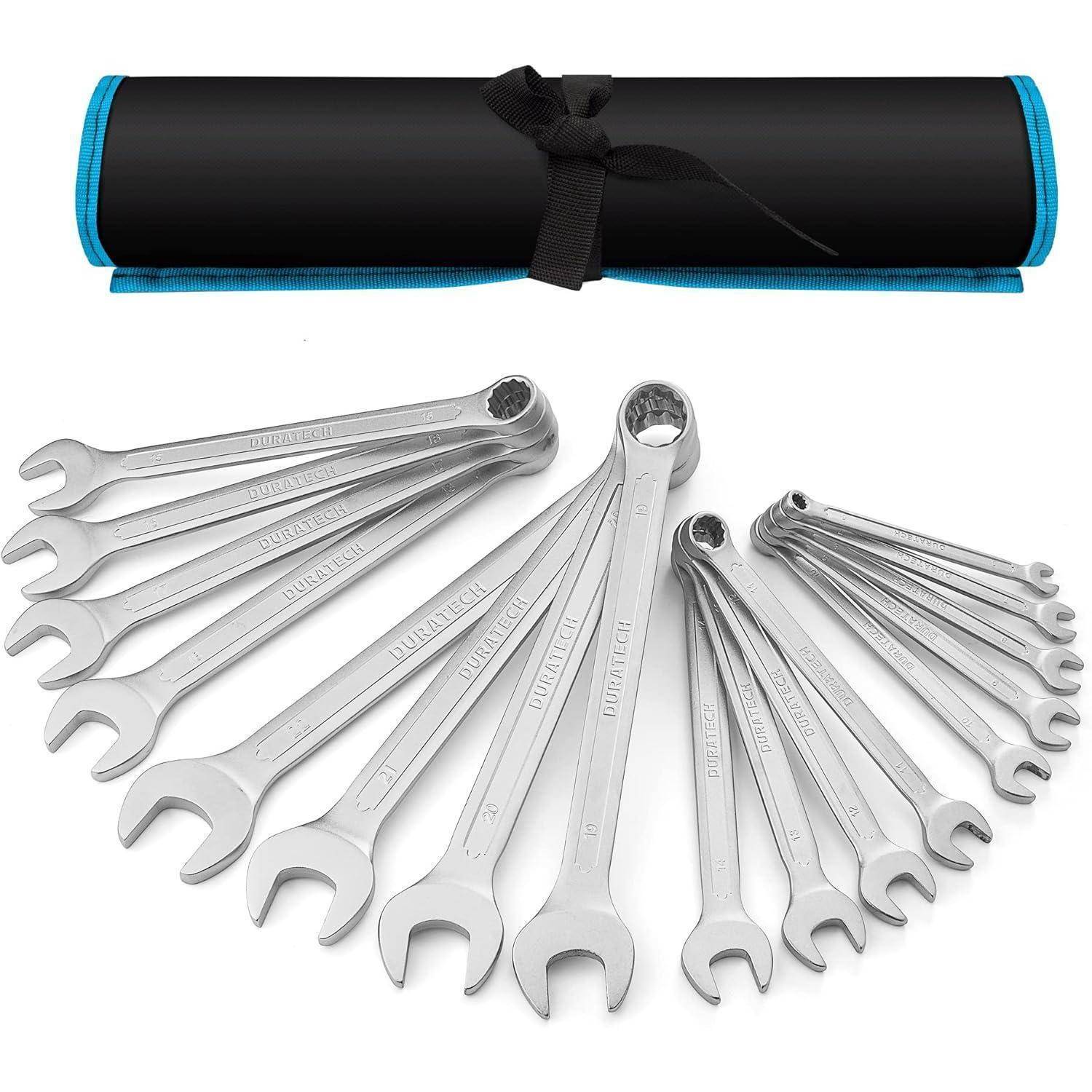 Ringmaulschlüssel Set 17-teilig SW 6-22mm Chrom-Vanadium-Stahl m Matt