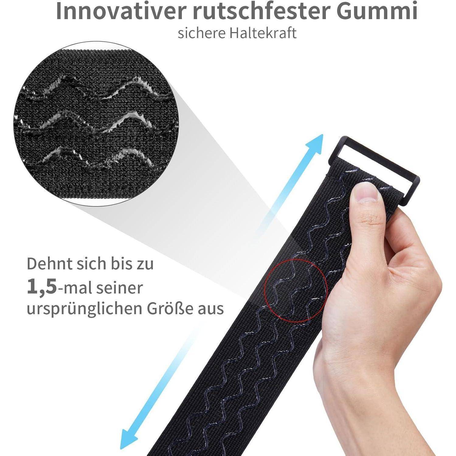 Elastische Gurtbänder mit Klettverschlüssen 3 Größen (61/46/30cm x