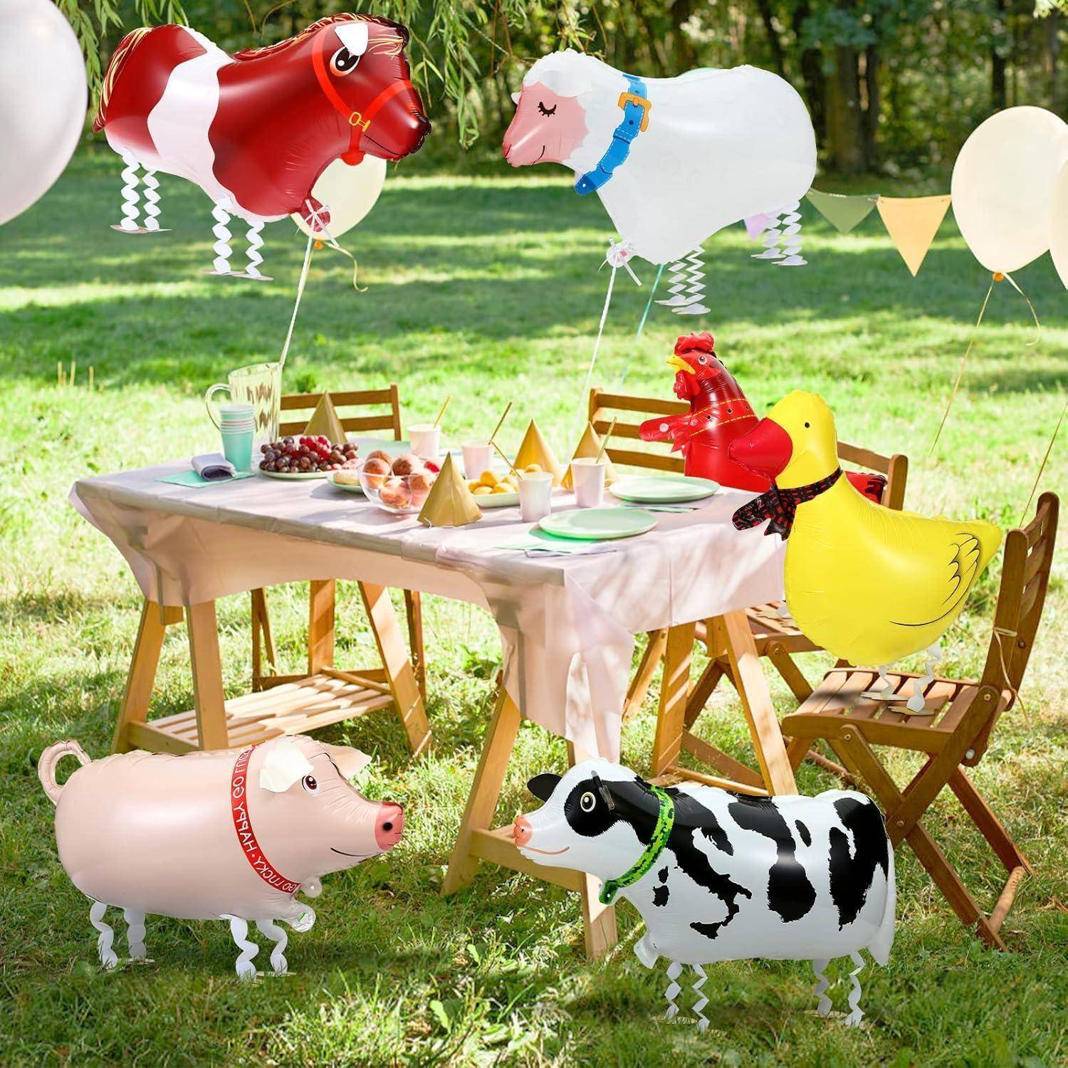 Luftballons Helium Folienballon Airwalker Tiere Party Set 5