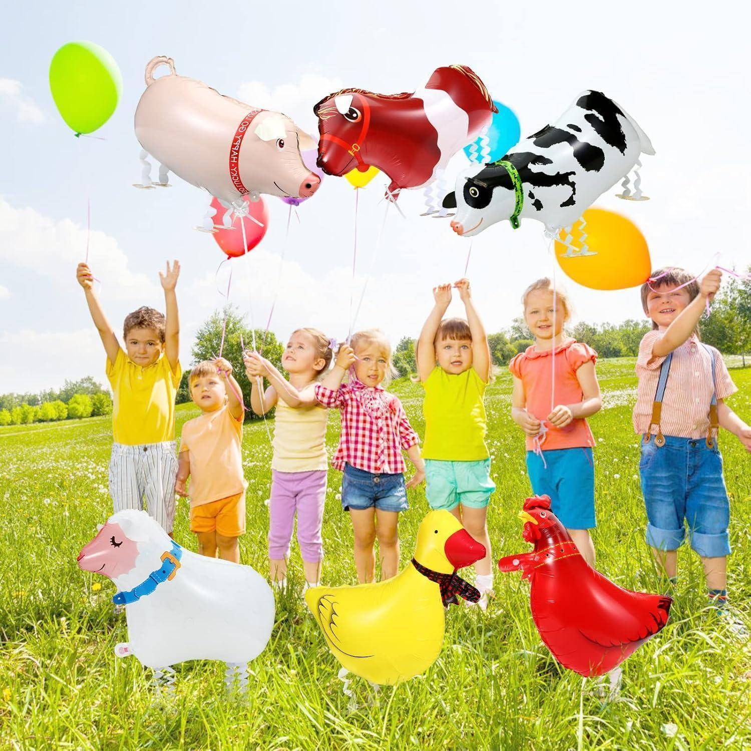 Luftballons Helium Folienballon Airwalker Tiere Party Set 5
