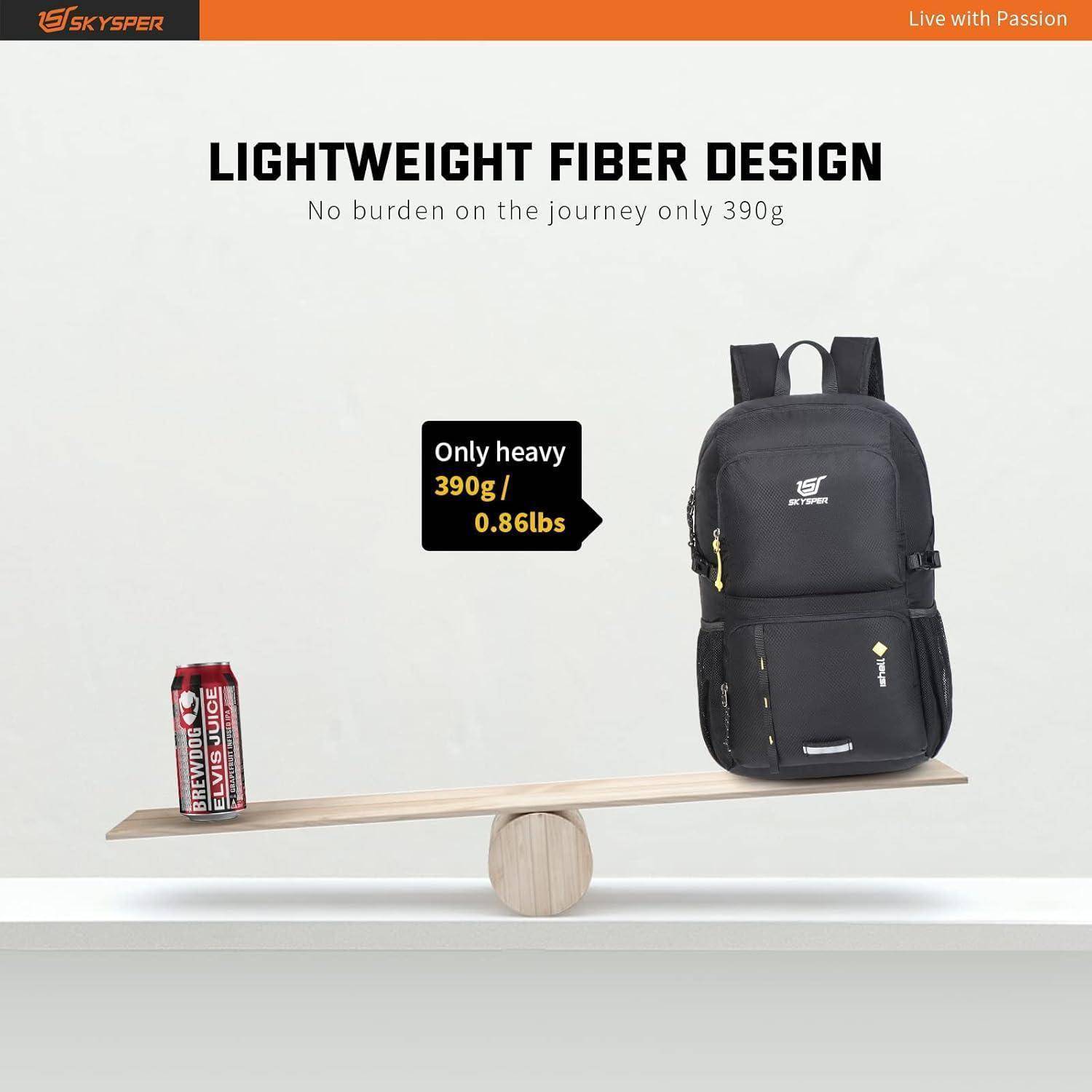 Ultraleichter Faltbarer Rucksack mit Nassfach wasserfest 30L