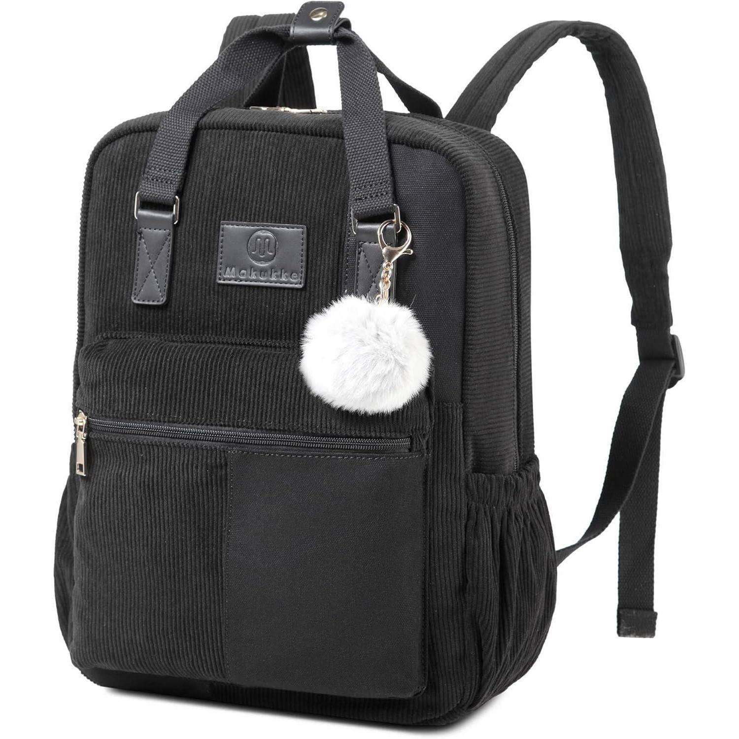 Cord Rucksack Damen Herren Daypack Anti-Theft Tasche Casual Citytasche