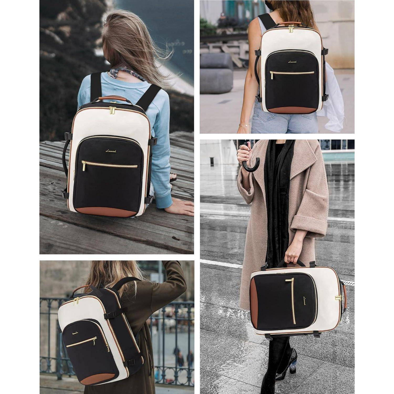 Handgepäck Rucksack 40L Damen Herren Wasserdicht 17 Zoll Laptop Travel