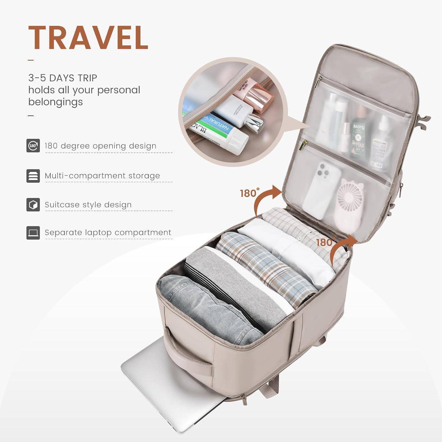 Reiserucksack Handgepäck 17.3 Zoll Laptop Rucksack Damen Herren