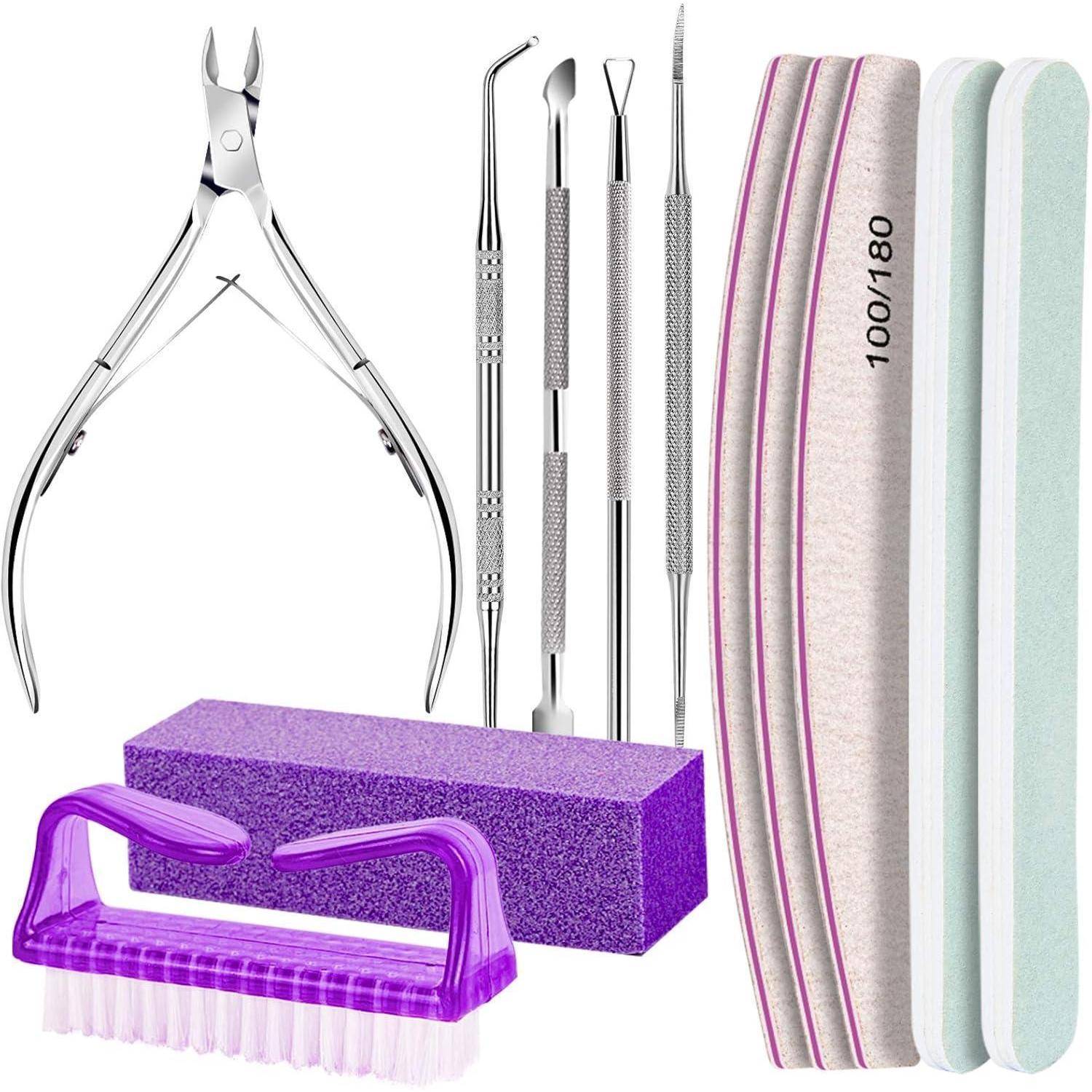 Nagelfeilen Set Maniküre Pediküre Buffer Nagelzange Nagelhautschieber