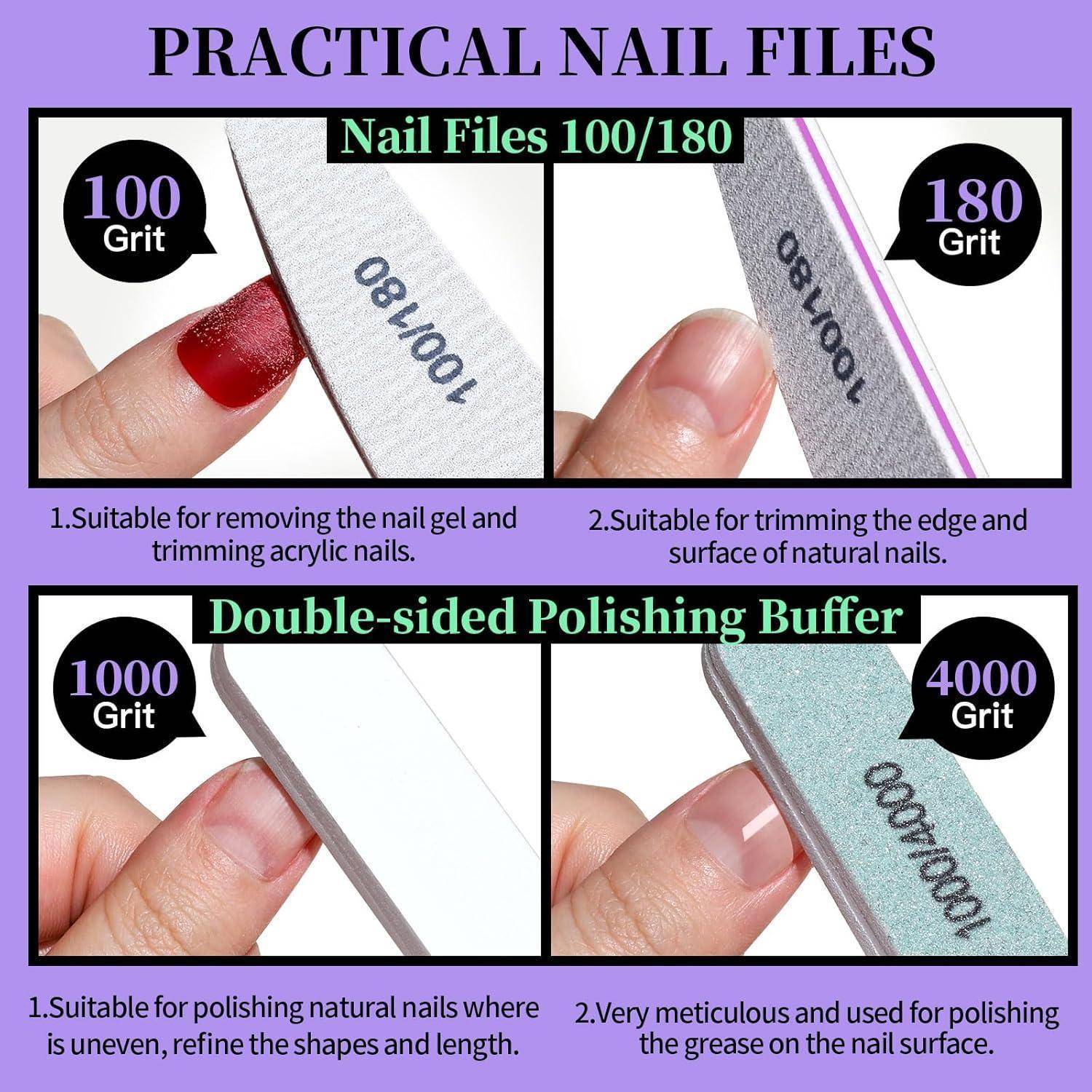 Nagelfeilen Set Maniküre Pediküre Buffer Nagelzange Nagelhautschieber