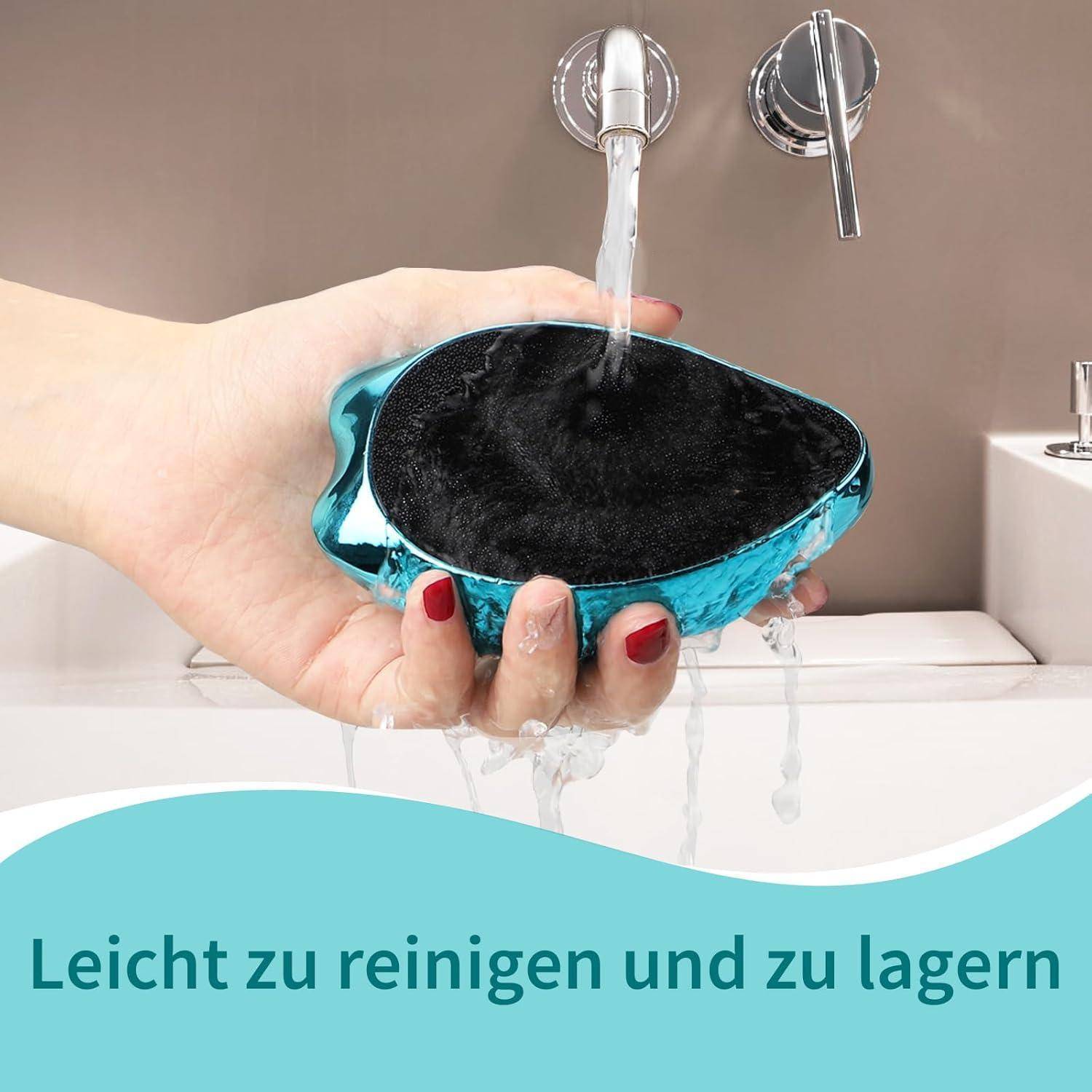 2in1 Nano Glas Fußfeile Hornhautentferner Sicher und Effektiv - Blau