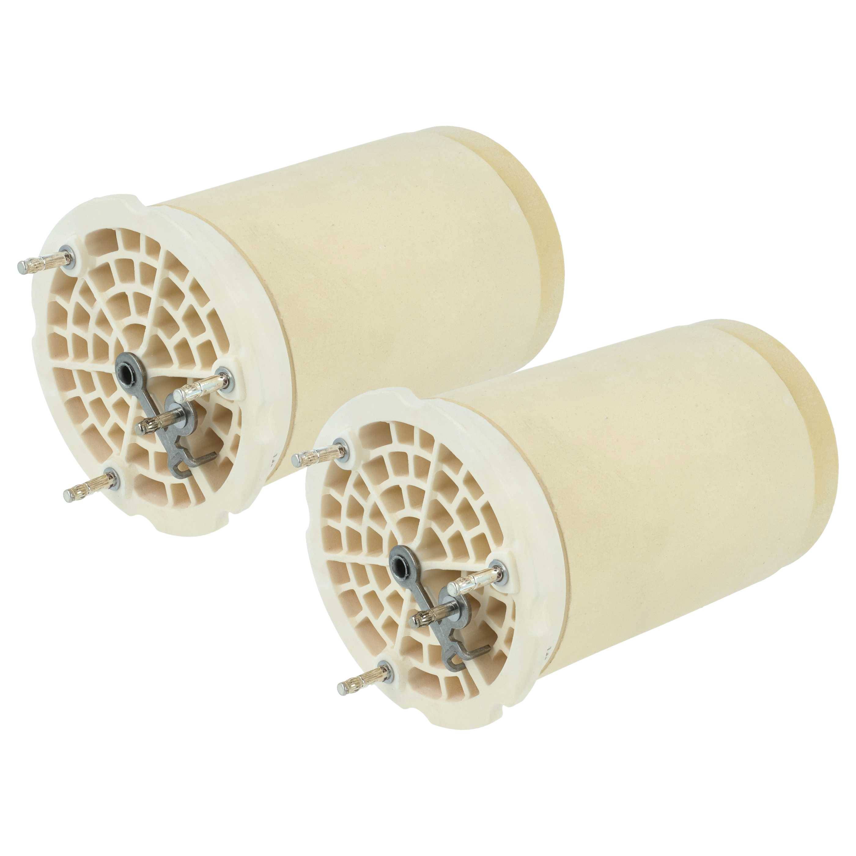 vhbw 2x Heizelement Ersatz für Leister 143.504 für Heißluftschweißpistole - 16000 W, Keramik Heizkern, 8,4 x 15,8 cm